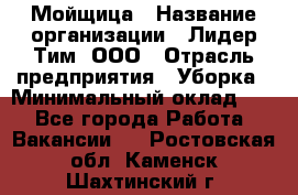 Мойщица › Название организации ­ Лидер Тим, ООО › Отрасль предприятия ­ Уборка › Минимальный оклад ­ 1 - Все города Работа » Вакансии   . Ростовская обл.,Каменск-Шахтинский г.